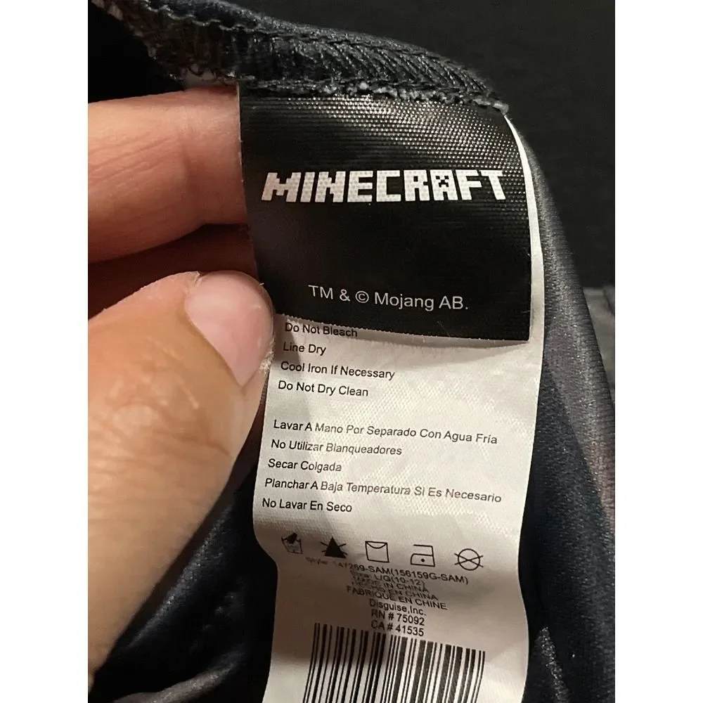 Minecraft Geometric Print Bodysuit Jumpsuit‎ Cosplay Costume H-707